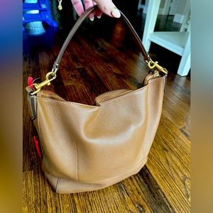 Tory Burch camel colored shoulder bag